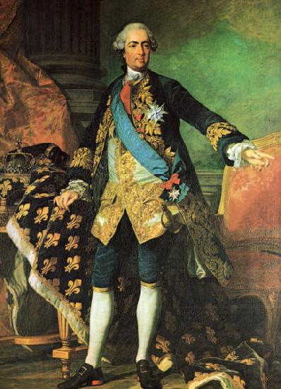 Louis Michel van Loo Portrait of Louis XV Spain oil painting art